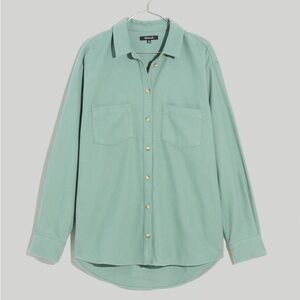 Madewell Drapey Moleskin Button-Down Shirt